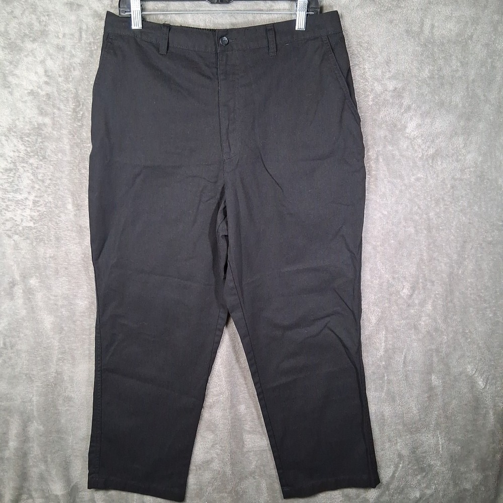David Taylor Collection Pants Mens Size 34x29 Black Straight Leg Casual Preppy